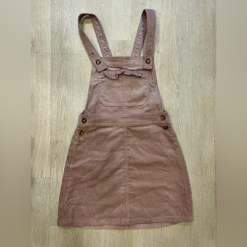 H&M Women’s Corduroy Dusty Pink Dress Overalls